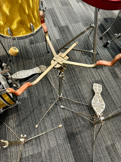 *AMAZING* Gretsch 1966 Progressive Jazz Kit in Yellow Satin Flame