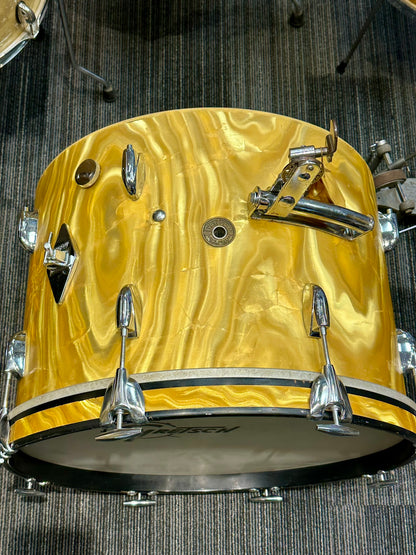 *AMAZING* Gretsch 1966 Progressive Jazz Kit in Yellow Satin Flame