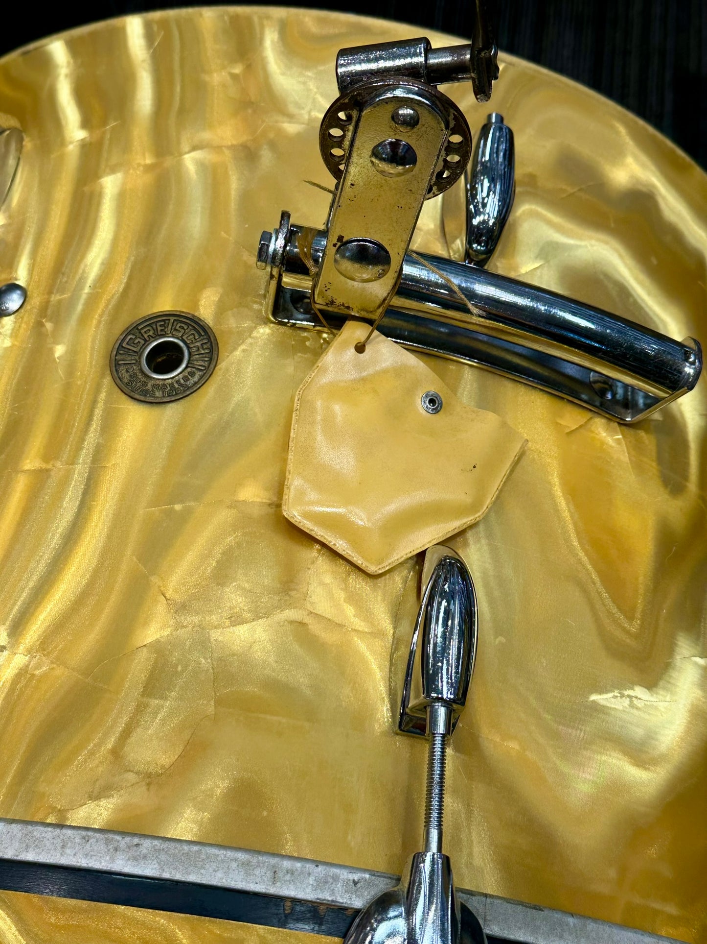 *AMAZING* Gretsch 1966 Progressive Jazz Kit in Yellow Satin Flame