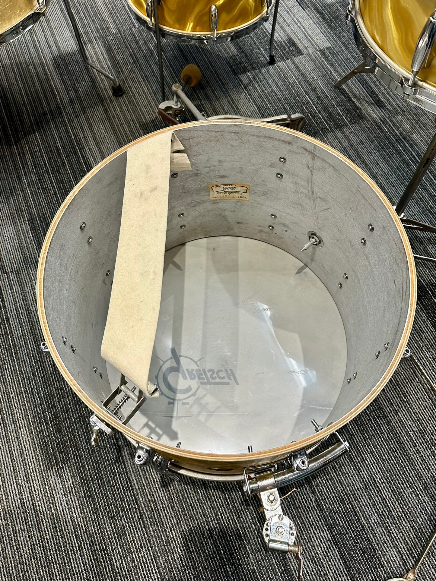 *AMAZING* Gretsch 1966 Progressive Jazz Kit in Yellow Satin Flame