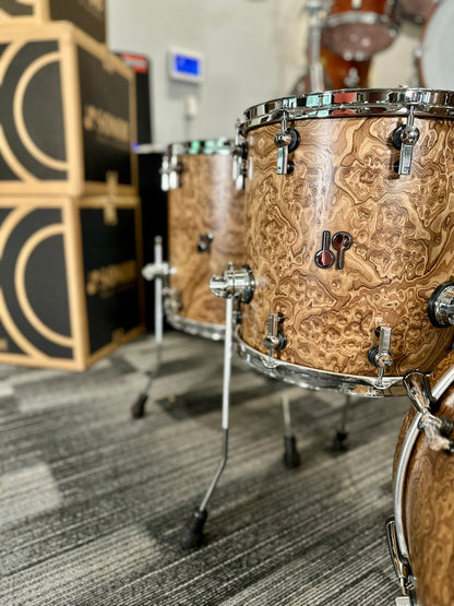 Sonor SQ2 Heavy Birch 4-Piece Kit in Chocolate Burl 20/12/14/16