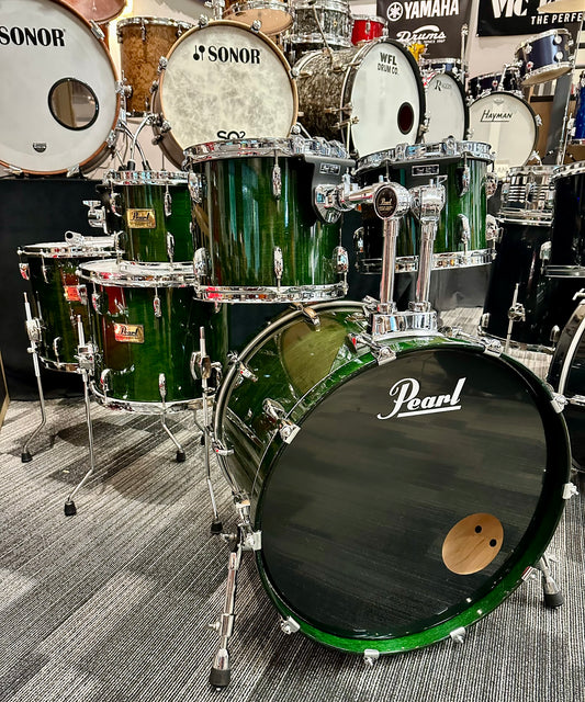 Pearl Emerald Mist Prestige Session Selec 6-Piece Drum Set