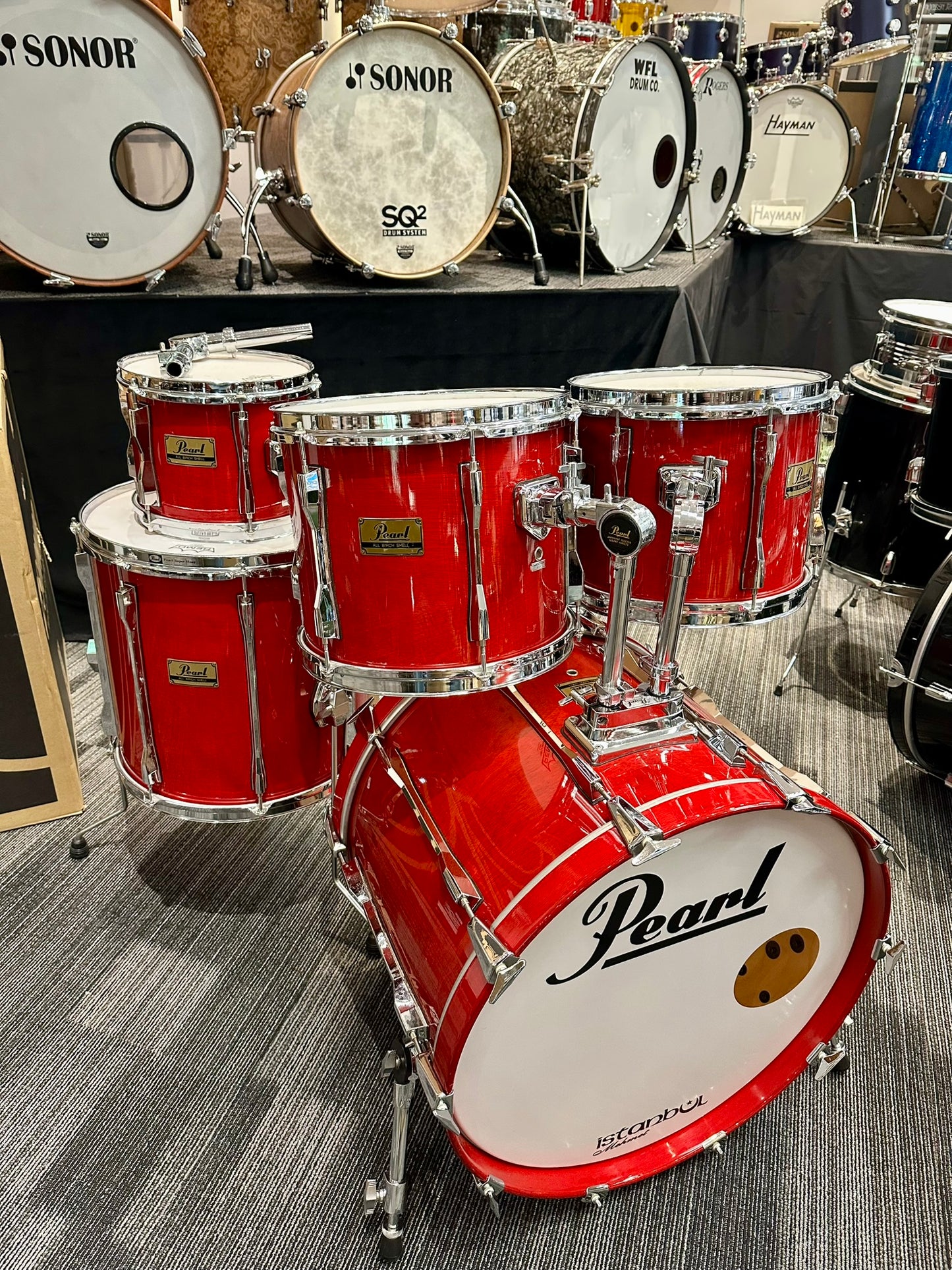 Pearl BLX 5-Piece Drum Set in Sequoia Red Lacquer