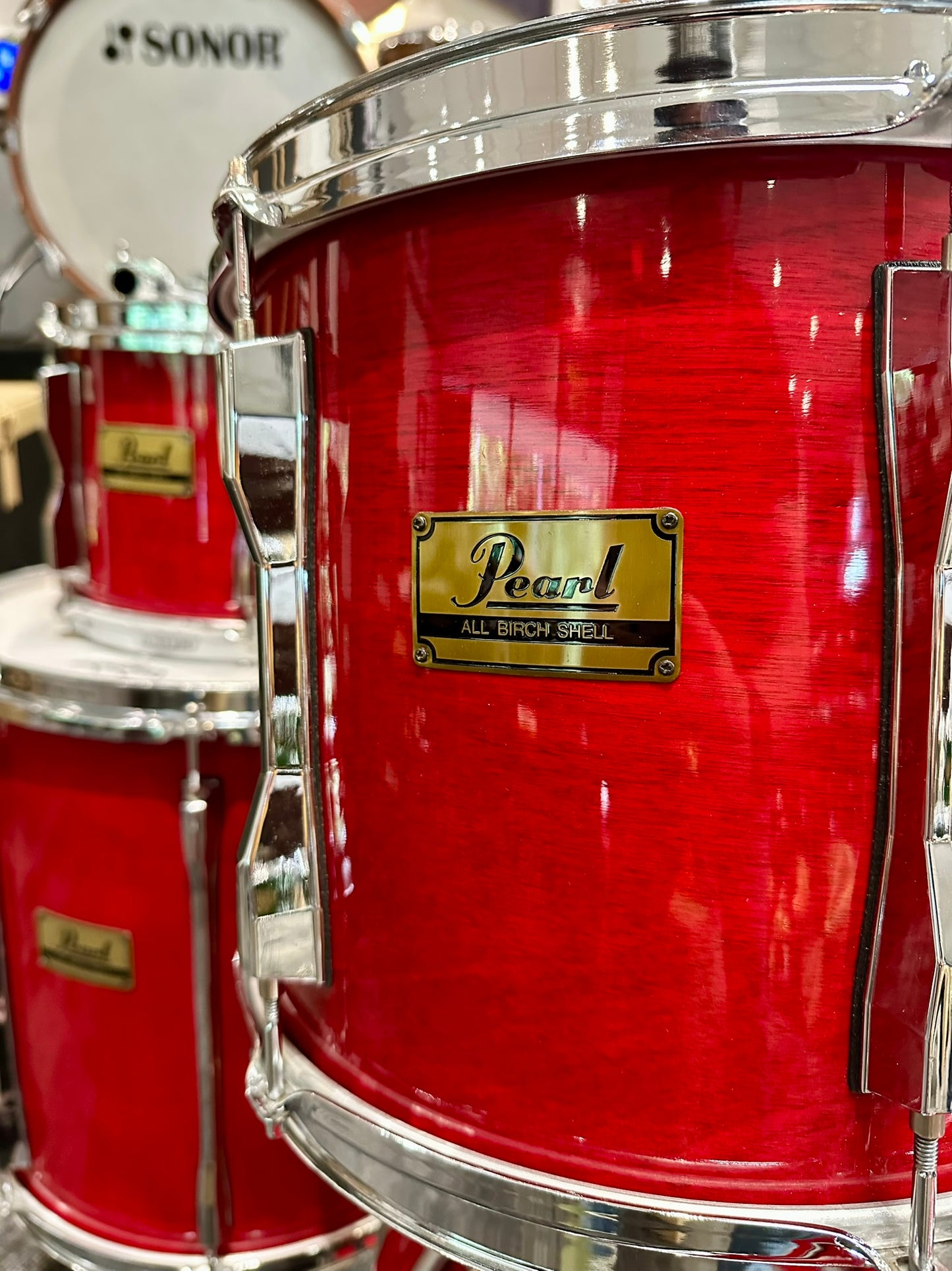 Pearl BLX 5-Piece Drum Set in Sequoia Red Lacquer