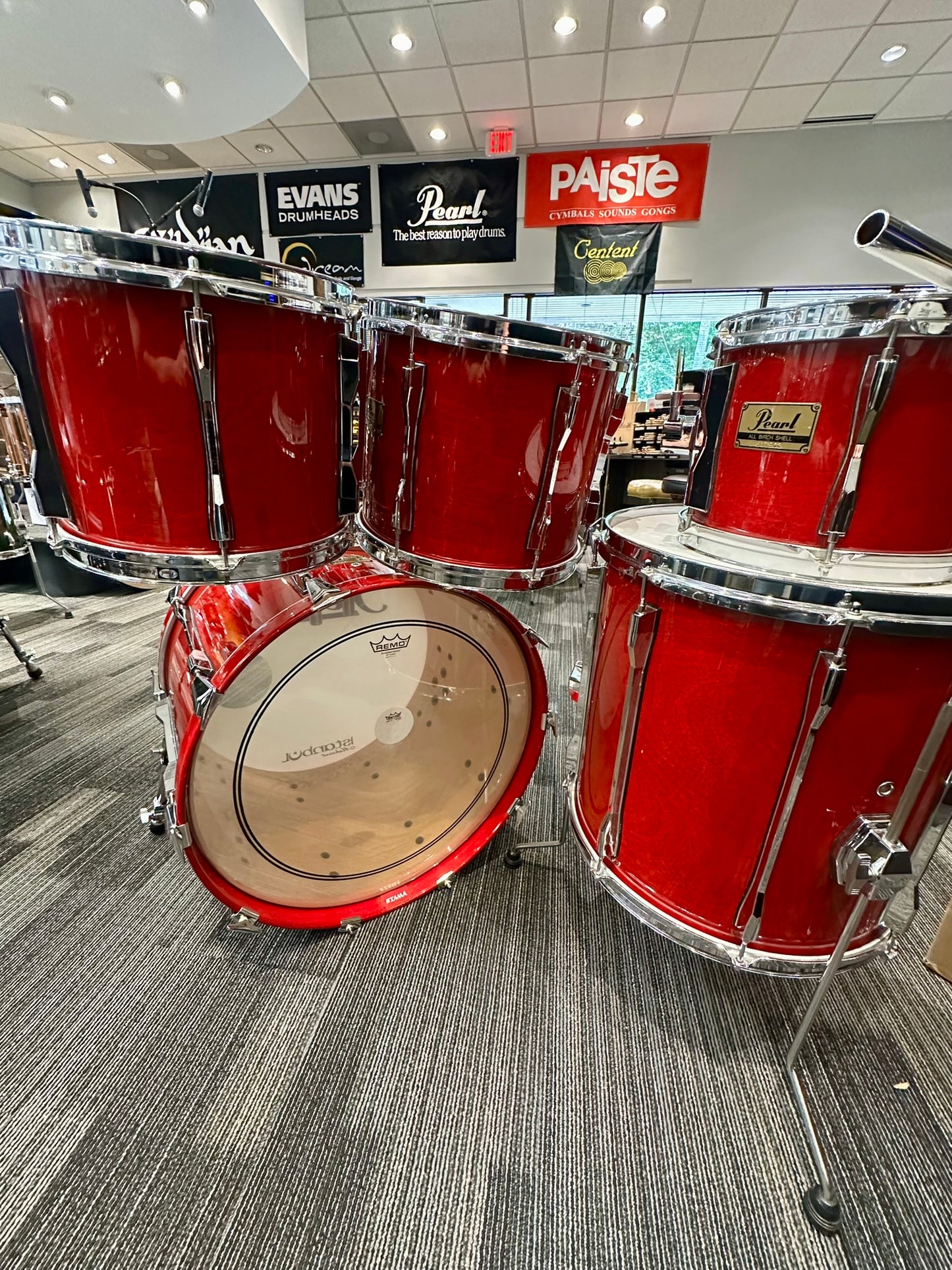 Pearl BLX 5-Piece Drum Set in Sequoia Red Lacquer