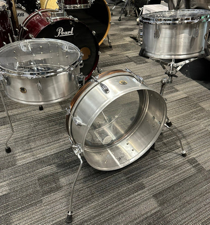 Lucky Drums Co. Aluminum Pancake Drum Set w/Bag