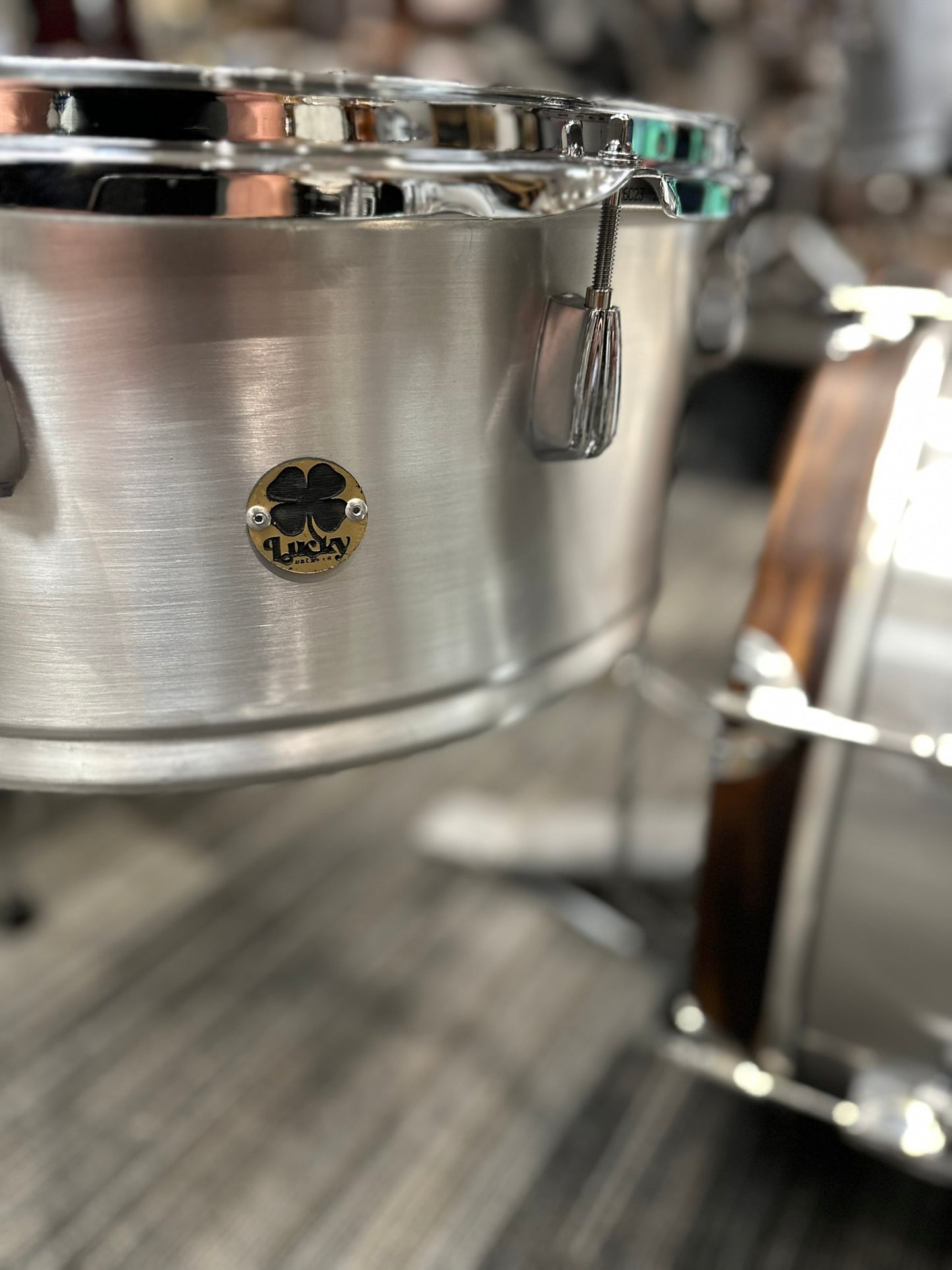 Lucky Drums Co. Aluminum Pancake Drum Set w/Bag