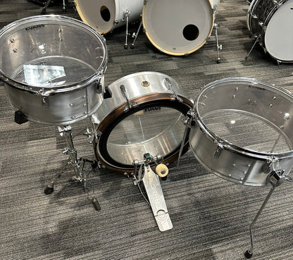Lucky Drums Co. Aluminum Pancake Drum Set w/Bag