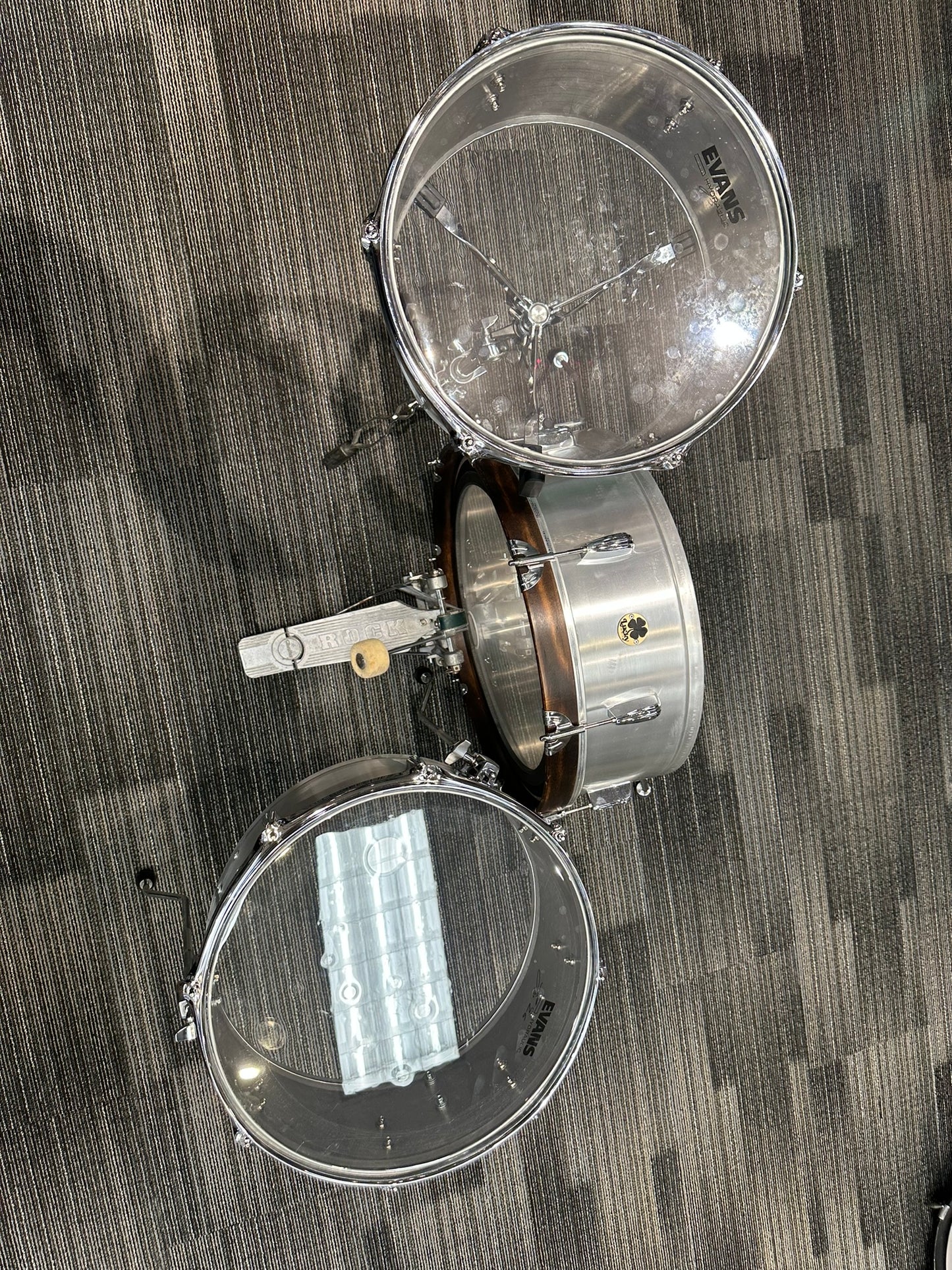Lucky Drums Co. Aluminum Pancake Drum Set w/Bag