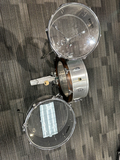 Lucky Drums Co. Aluminum Pancake Drum Set w/Bag