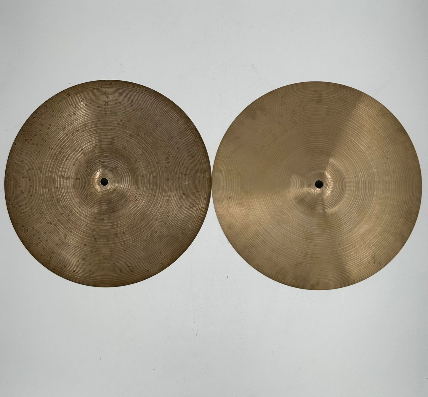 Vintage A. Zildjian Small Stamp 14" Hi-Hats - 732/742g