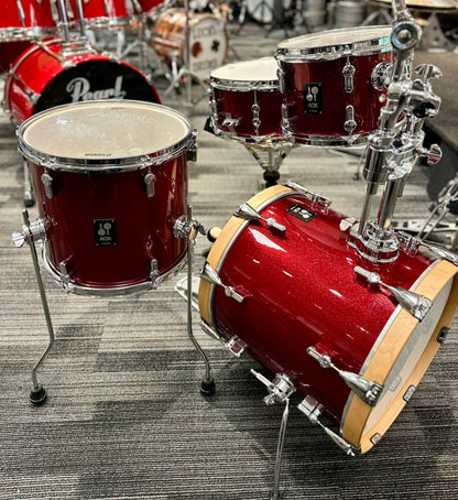 Sonor AQX 4-Piece Drum Kit - Red Moon Sparkle Finish