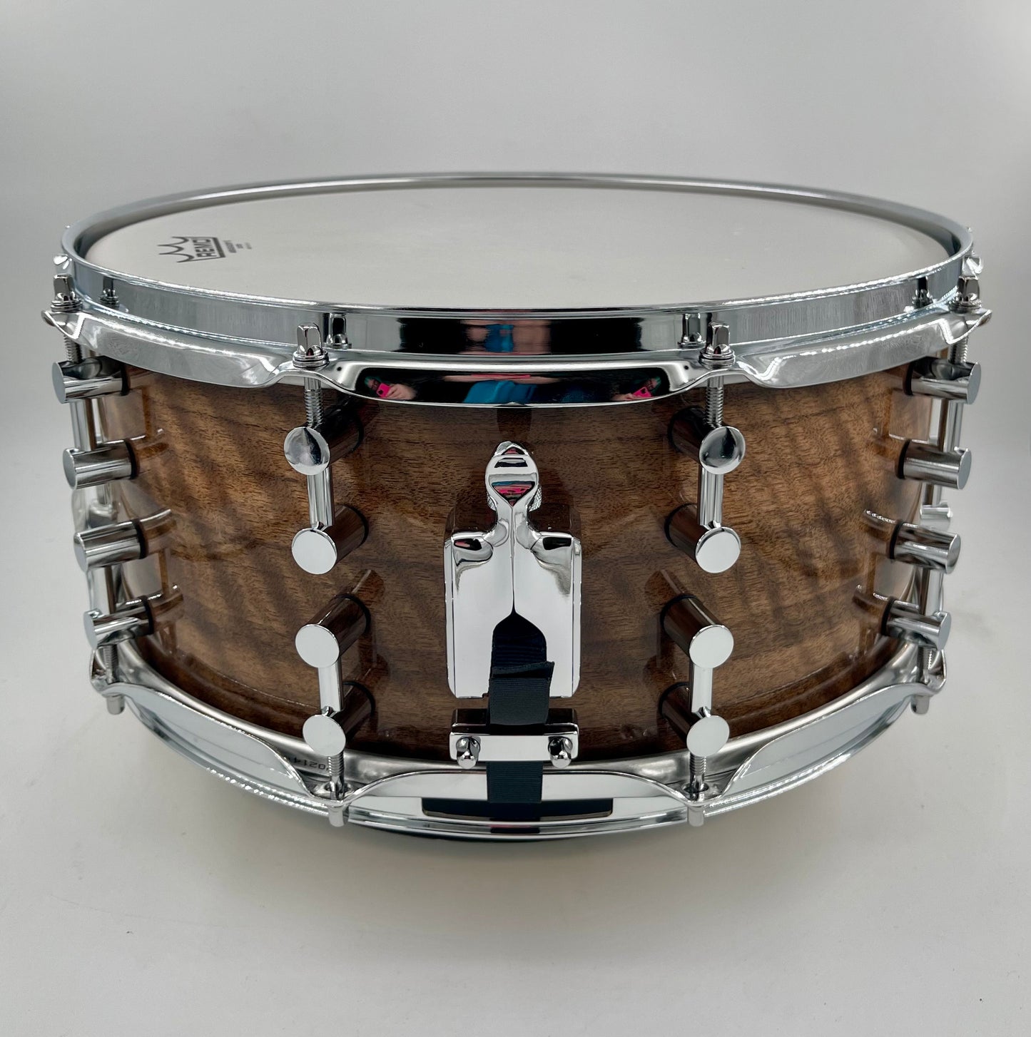 Pi Drum Company 14" x 6.5" *Curly Austrailian Walnut* 6-Ply Maple Snare