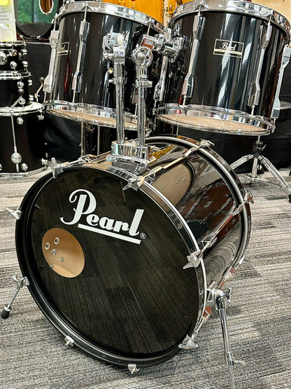 Pearl 1980s Export Birch/Luan 4-Piece Drum Kit - Jet Black