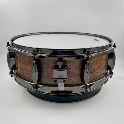 Lucky Drum Company 14" x 4 3/4" Dark Copper "El Feugo" Patina