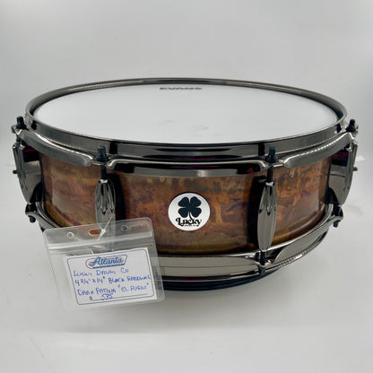 Lucky Drum Company 14" x 4 3/4" Dark Copper "El Feugo" Patina