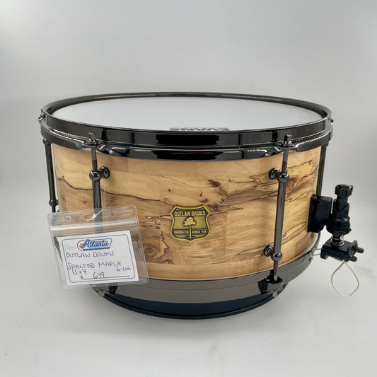 Outlaw Drums 13" x 7" Spalted Maple Snare