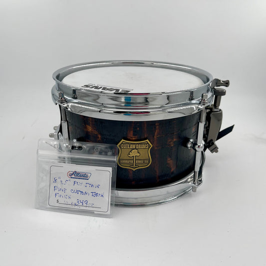 Outlaw Drums 8" x 5" Pine Custom Torch Snare