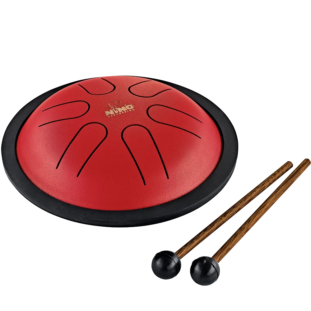 Nino Mini Melody Steel Tongue Drum - 6-inch, Red