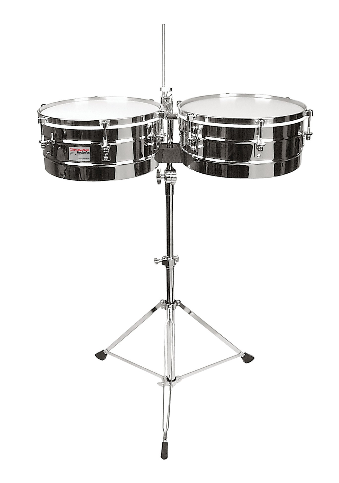 Rhythm Tech RT5345 Timbales Chrome with Stand