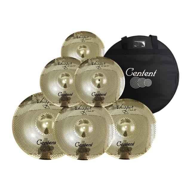 Centent Reduced Volume Cymbal Pack - Gold-Centent-Atlanta Drum Shop