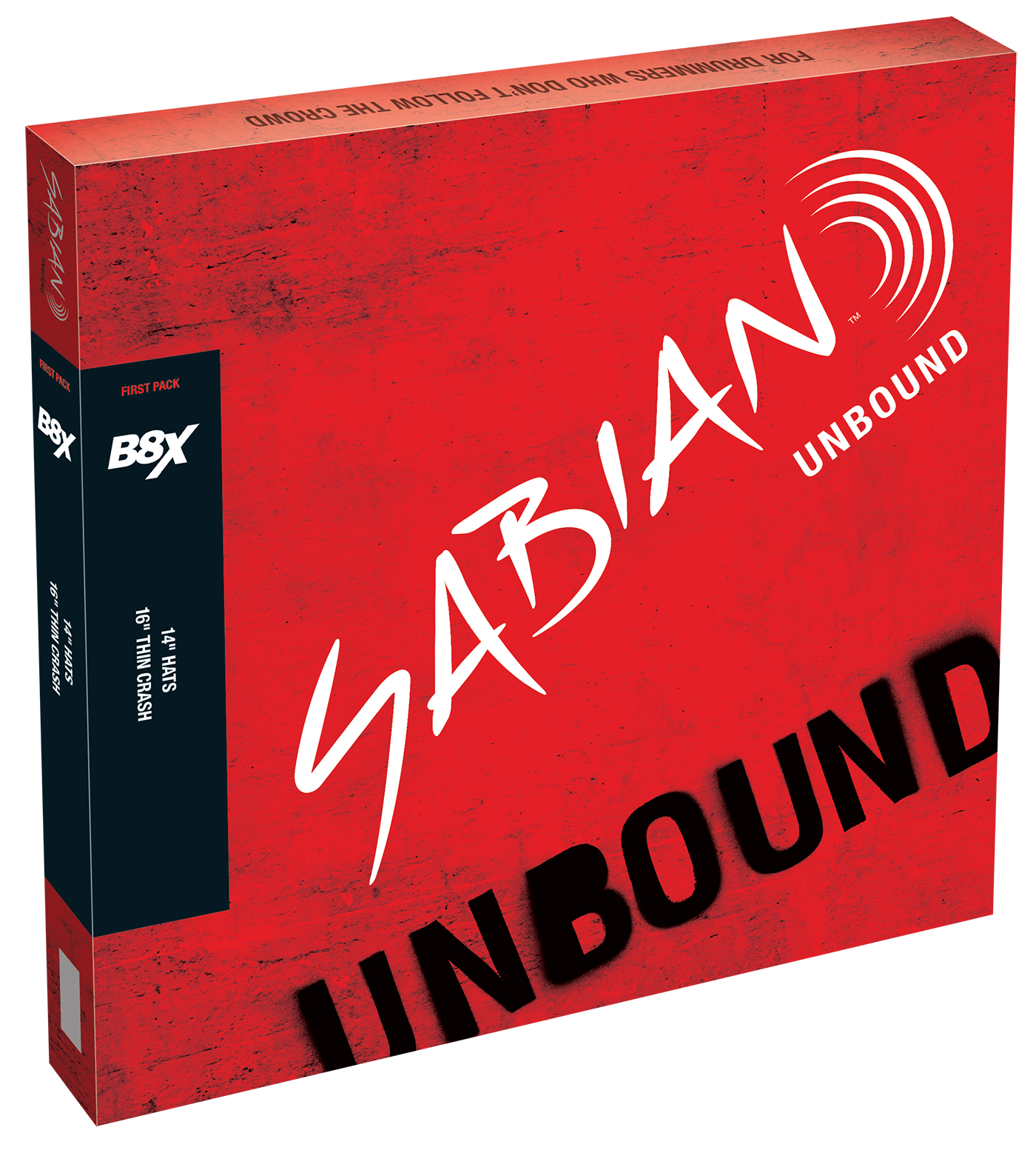 SABIAN B8X First Pack w/14" Hats, 16" Crash