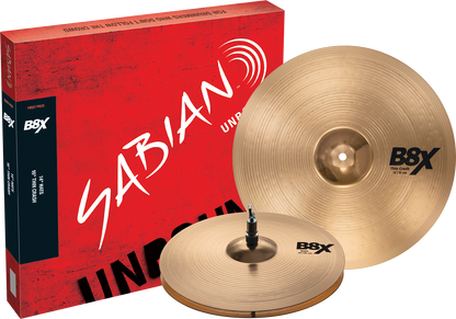 SABIAN B8X First Pack w/14" Hats, 16" Crash