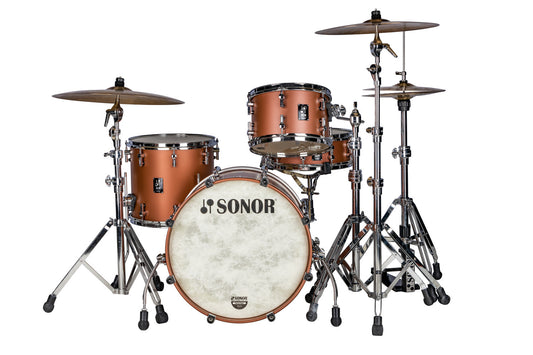 SONOR SQ1 20" 3-PC SHELL PACK-SATIN COPPER BROWN