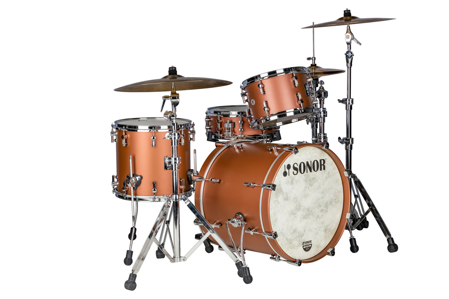 SONOR SQ1 20" 3-PC SHELL PACK-SATIN COPPER BROWN