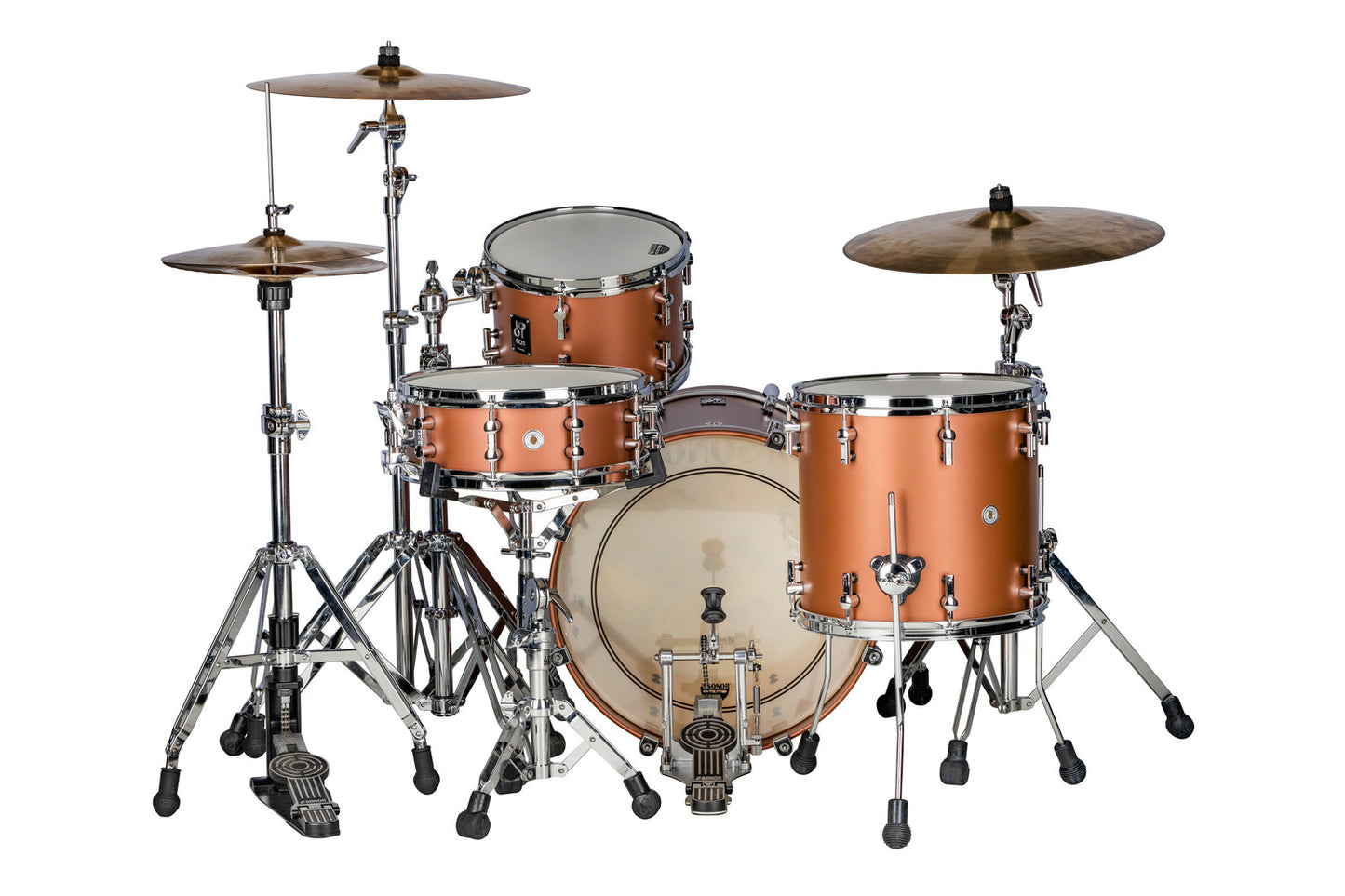 SONOR SQ1 20" 3-PC SHELL PACK-SATIN COPPER BROWN