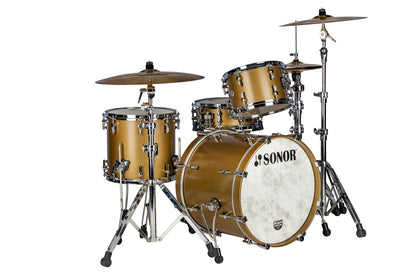 SONOR SQ1 20" 3-PC SHELL PACK-SATIN GOLD METALLIC