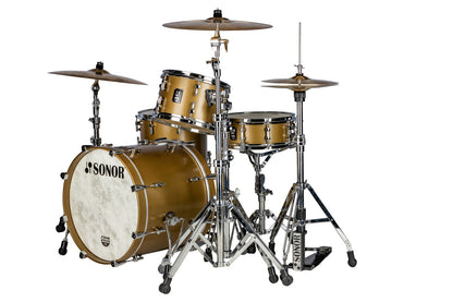 SONOR SQ1 20" 3-PC SHELL PACK-SATIN GOLD METALLIC