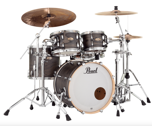 Pearl Session Studio Select 4-piece Shell Pack - 20" Bass Drum BLACK SATIN ASH