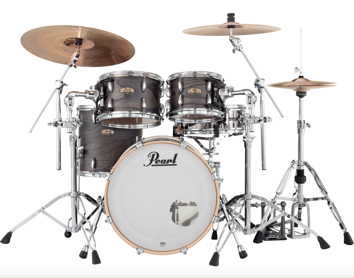 Pearl Session Studio Select 4-piece Shell Pack - 20" Bass Drum BLACK SATIN ASH