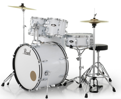 Pearl Roadshow 5-Piece Shell Pack - 22" Bass Drum & 2 Floor Toms PURE WHITE
