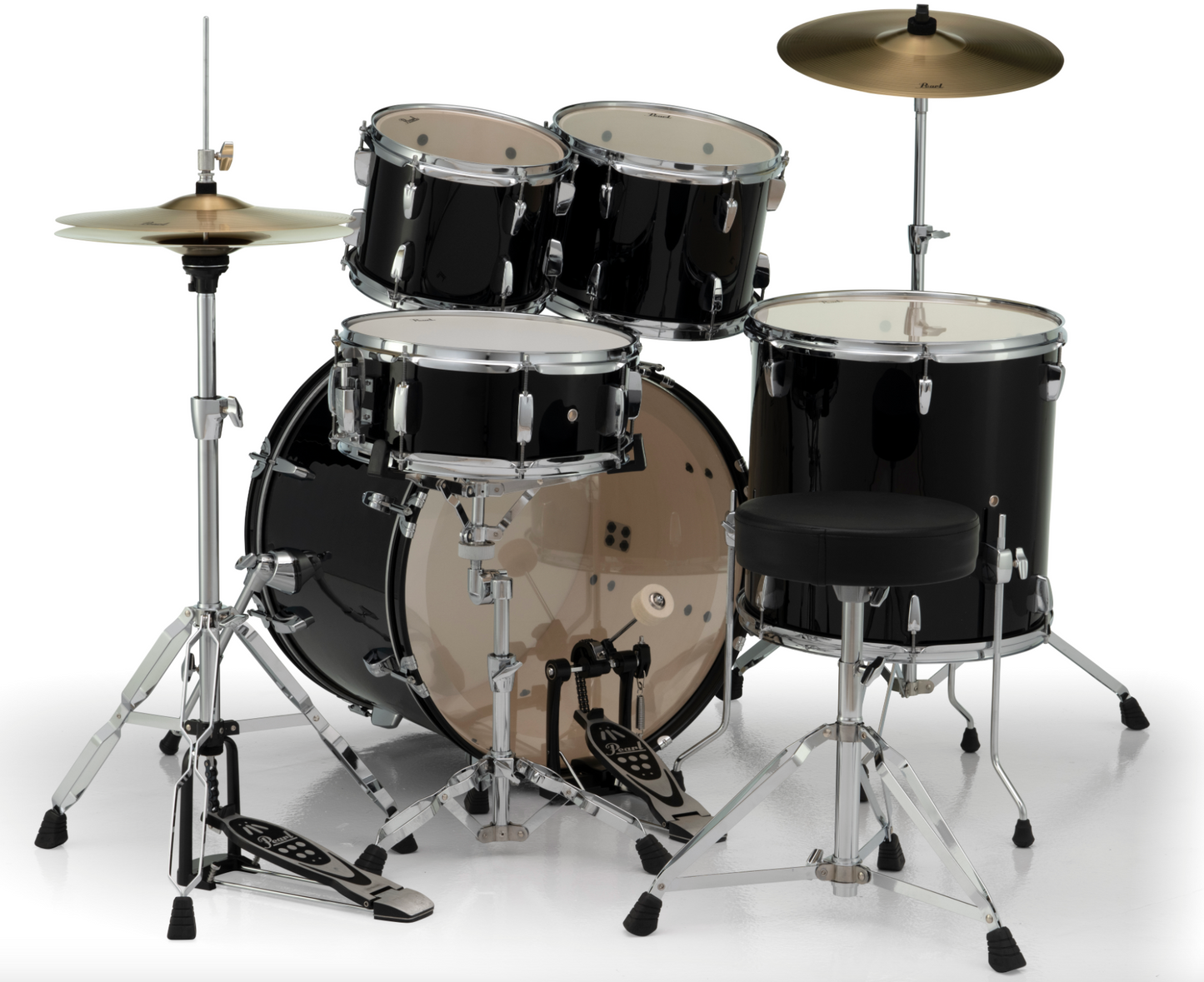 Pearl Roadshow 5-Piece Shell Pack - 22" Bass Drum JET BLACK