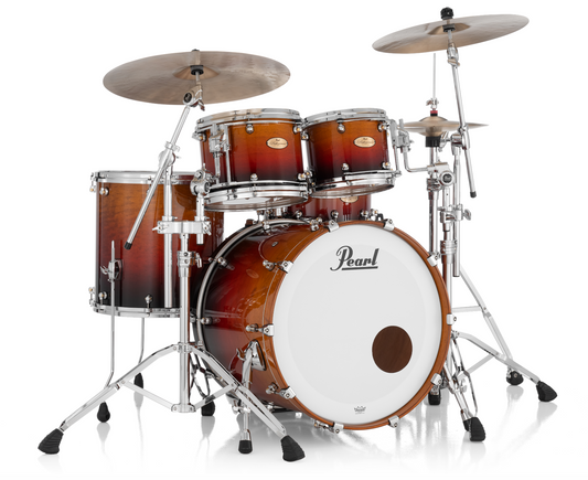 Pearl Reference One 4 Piece Shell Pack "XESP" - 22" Bass Drum CHERRY AMBER FADE