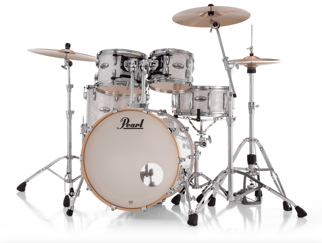 Pearl Professional Series 4 Piece Shell Pack - 22" Bass Drum WHITE MARINE PEARL