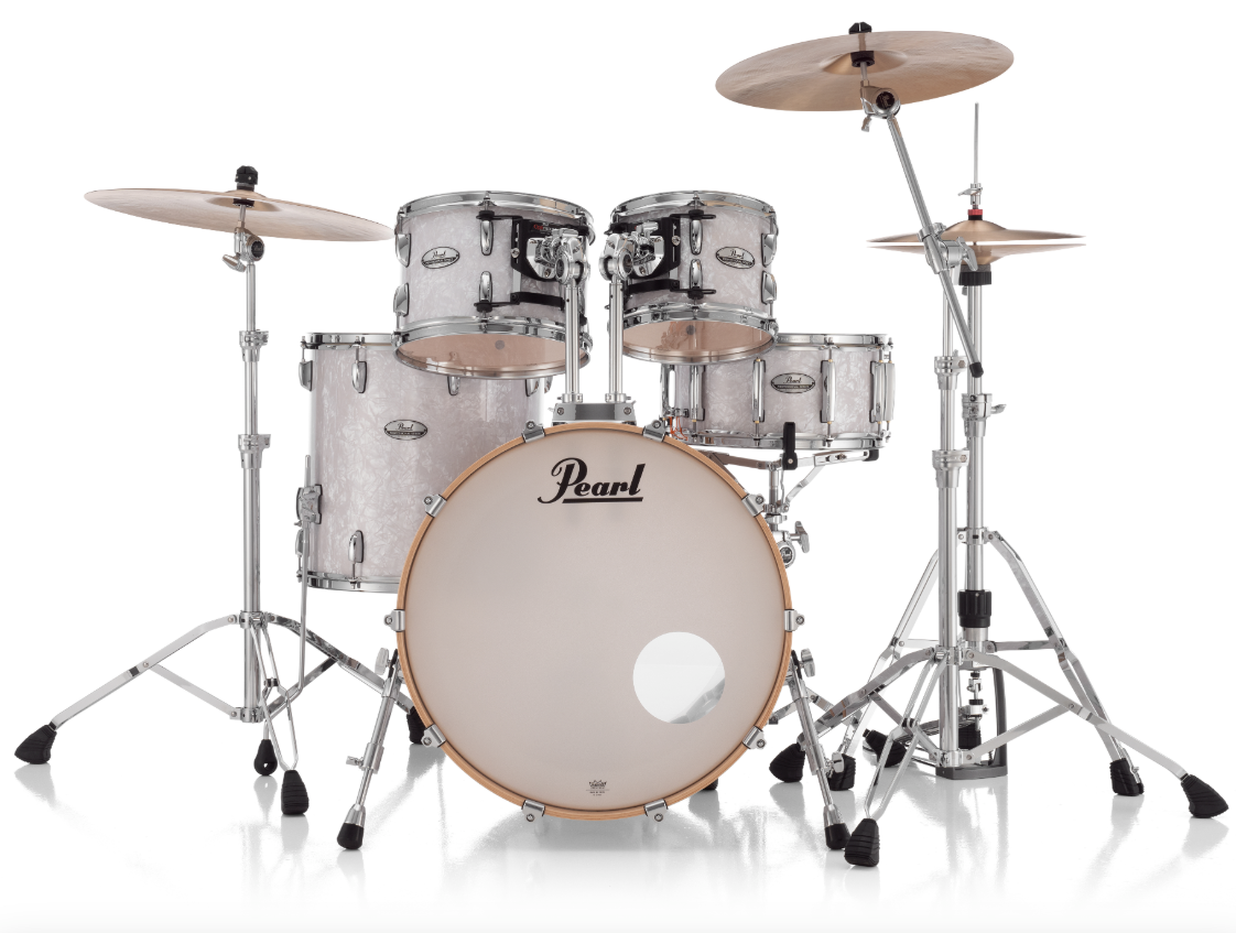 Pearl Professional Series 4 Piece Shell Pack - 22" Bass Drum WHITE MARINE PEARL