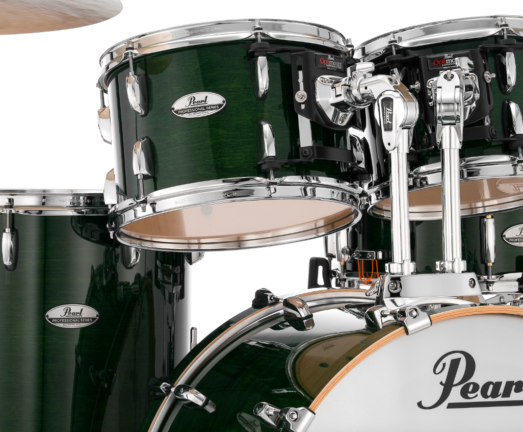 Pearl Professional Series 4 Piece Shell Pack - 22" Bass Drum EMERALD MIST