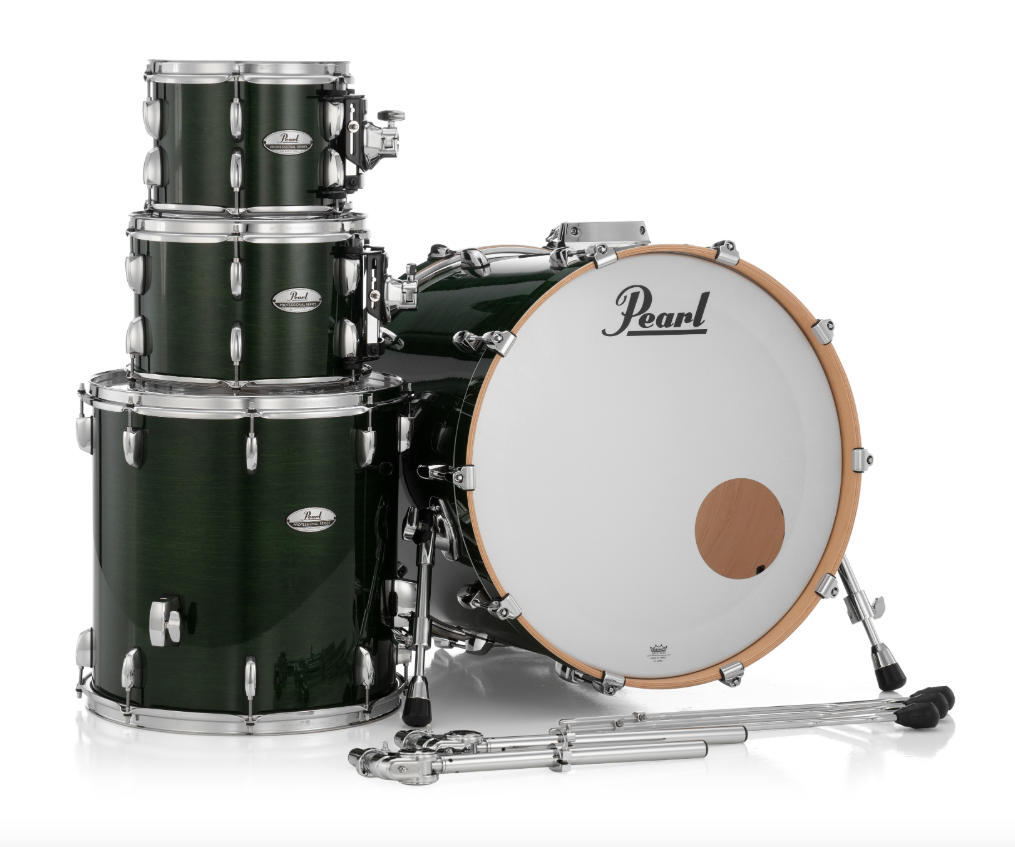 Pearl Professional Series 4 Piece Shell Pack - 22" Bass Drum EMERALD MIST