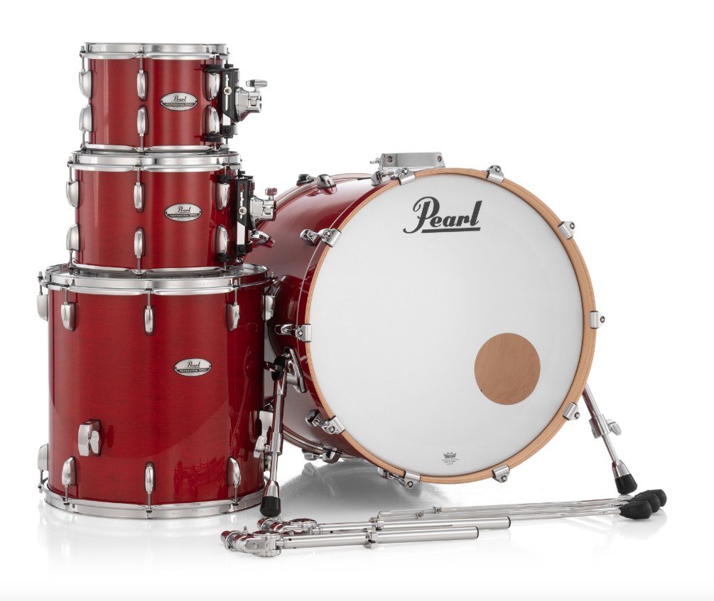 Pearl Professional Series 4 Piece Shell Pack - 22" Bass Drum SEQUOIA RED