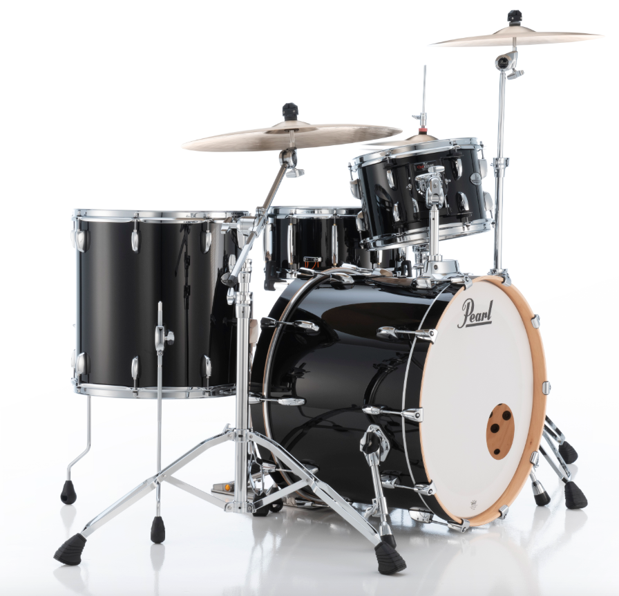 Pearl Professional Series 3 Piece Shell Pack - 22" Bass Drum PIANO BLACK