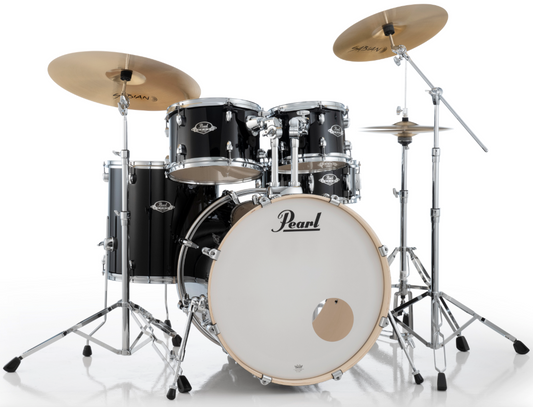 Pearl Export 5-Piece Drum Set - 22" Bass Drum JET BLACK