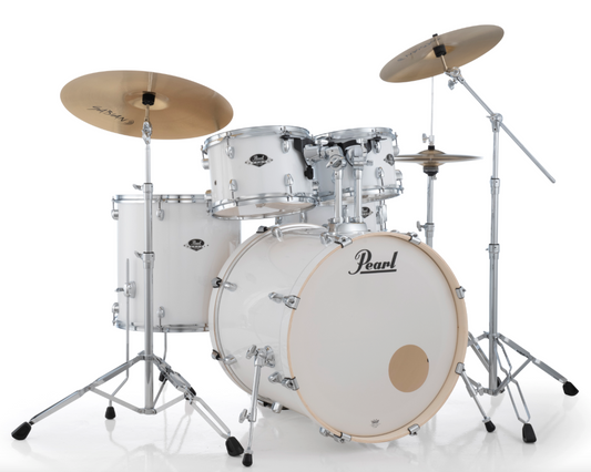 Pearl Export 5-Piece Drum Set - 22" Bass Drum PURE WHITE