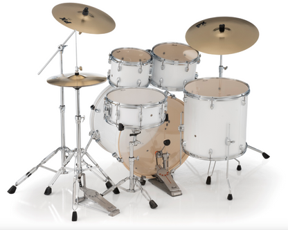 Pearl Export 5-Piece Drum Set - 22" Bass Drum PURE WHITE