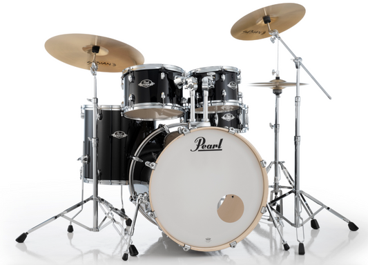Pearl Export 5-Piece Drum Set - 22" Bass Drum JET BLACK