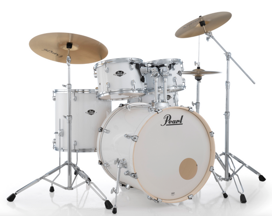 Pearl Export 5-Piece Drum Set - 20" Bass Drum PURE WHITE