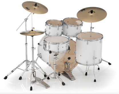 Pearl Export 5-Piece Drum Set - 20" Bass Drum PURE WHITE