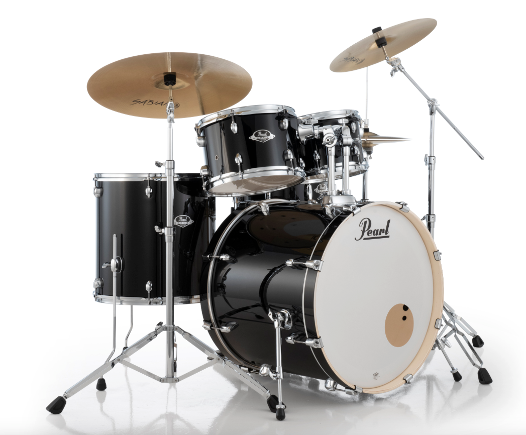 Pearl Export 5-Piece Drum Set - 20" Bass Drum JET BLACK
